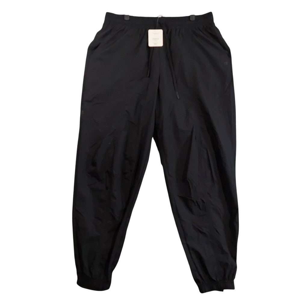 Fabletics Sheer Ripstop Parachute Pant Womens XL Tall Black Joggers PT2458661